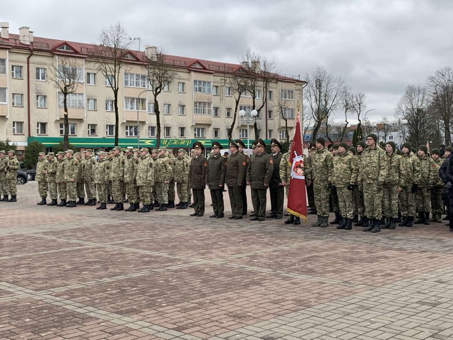 Торжественный митинг, посвященный 107-летию внутренних войск МВД Республики Беларусь и 3-й годовщине военно-патриотического клуба «Бастион»